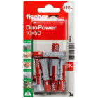 Universele plug | Fischer DuoPower | 8 stuks (10x50)