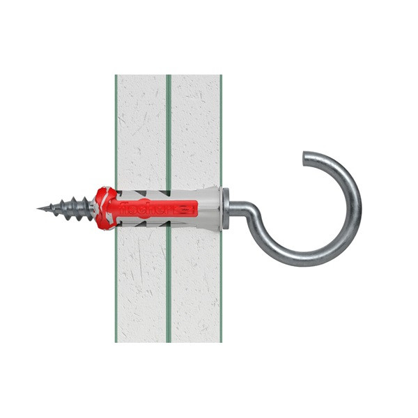 Fischer Universele plug met ronde haak | Fischer DuoPower | 6 stuks (6x30) 535013 K100702739 - 6