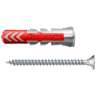 Fischer Universele plug met schroef | Fischer DuoPower | 12 stuks (6x30, PZ2) 534997 K100702734 - 