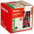 Universele plug met schroef | Fischer DuoPower | 50 stuks (8x40, PZ2)