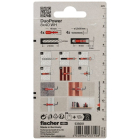 Fischer Universele plug met winkelhaak | Fischer DuoPower | 4 stuks (8x40) 535001 K100702738 - 2