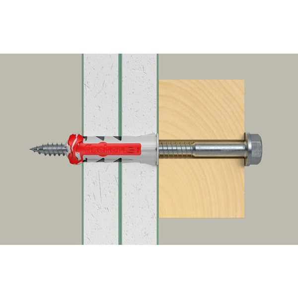 Fischer Universele plug met zeskantschroef | Fischer DuoPower | 25 stuks (10x50) 535461 K100702729 - 7