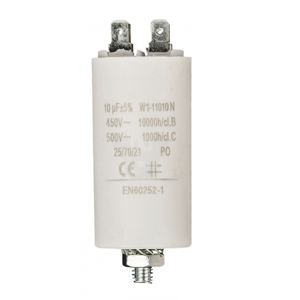Fixapart Condensator - Aanloop - 10.0 μF (Max. 450V, Aarde) W1-11010N K010809010 - 1