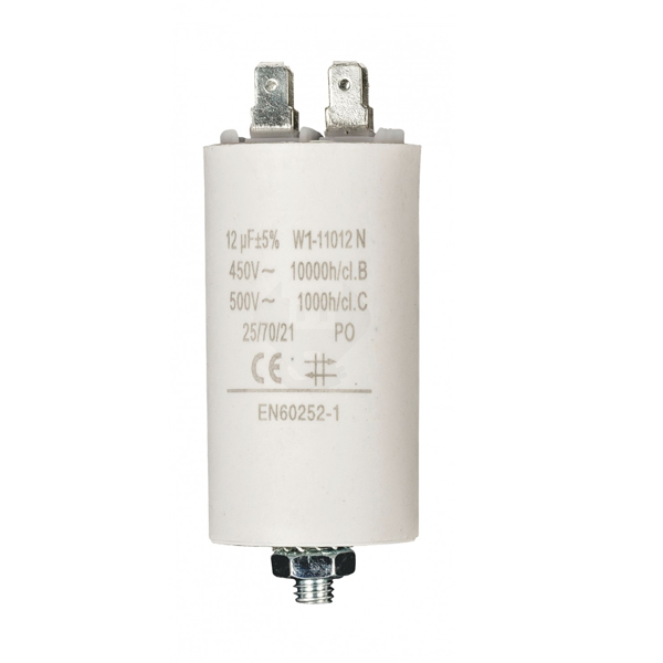 Fixapart Condensator - Aanloop - 12.0 μF (Max. 450V, Aarde) W1-11012N K010809011 - 1