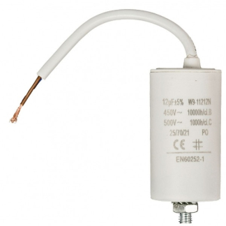 Fixapart Condensator - Aanloop - 12.0 μF (Max. 450V, Met kabel) W9-11212N K010809035 - 