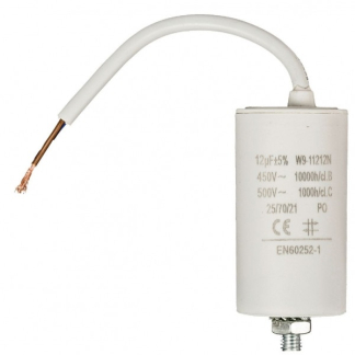 Fixapart Condensator - Aanloop - 12.0 μF (Max. 450V, Met kabel) W9-11212N K010809035 - 1