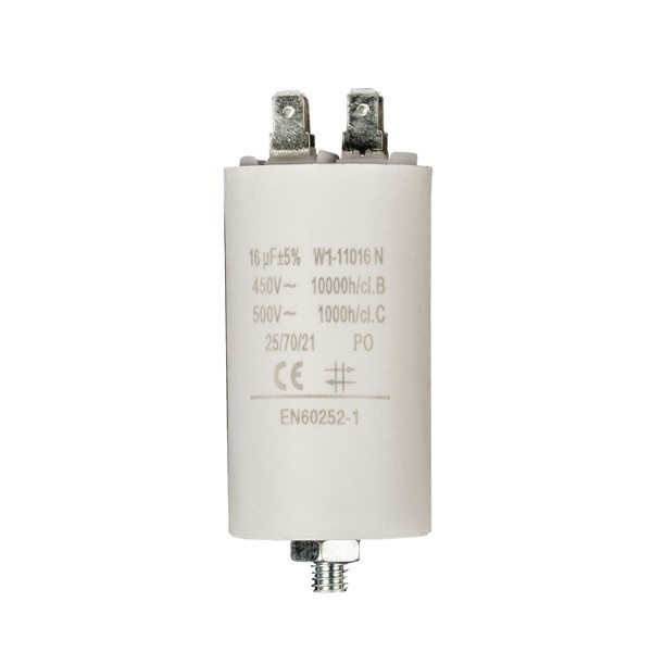 Fixapart Condensator - Aanloop - 16.0 μF (Max. 450V, Aarde) W1-11016N K010809013 - 1