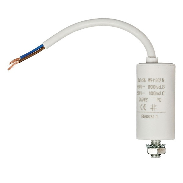 Fixapart Condensator - Aanloop - 2.0 μF (Max. 450V, Met kabel) W9-11202N K010809031 - 1