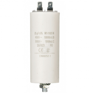 Fixapart Condensator - Aanloop - 25.0 μF (Max. 450V, Aarde) W1-11025N K010809017 - 1