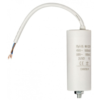 Fixapart Condensator - Aanloop - 25.0 μF (Max. 450V, Met kabel) W9-11225N K010809038 - 