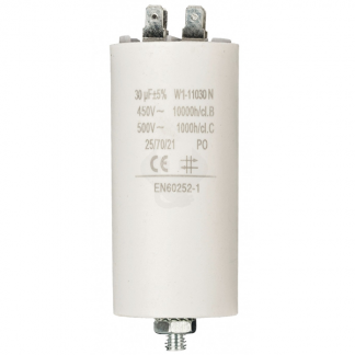 Fixapart Condensator - Aanloop - 30.0 μF (Max. 450V, Aarde) W1-11030N K010809018 - 1