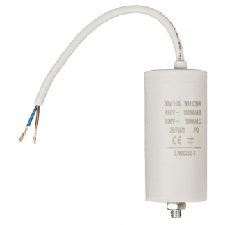 Fixapart Condensator - Aanloop - 30.0 μF (Max. 450V, Met kabel) W9-11230N K010809039 - 1