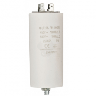 Fixapart Condensator - Aanloop - 40.0 μF (Max. 450V, Aarde) W1-11040N K010809019 - 