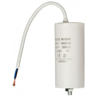 Fixapart Condensator - Aanloop - 40.0 μF (Max. 450V, Met kabel) W9-11240N K010809040 - 1