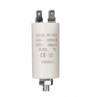 Fixapart Condensator - Aanloop - 6.0 μF (Max. 450V, Aarde) W1-11006N K010809007 - 1
