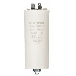 Fixapart Condensator - Aanloop - 60.0 μF (Max. 450V, Aarde) W1-11060N K010809021 - 1
