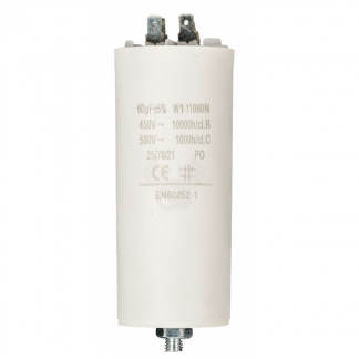 Fixapart Condensator - Aanloop - 60.0 μF (Max. 450V, Aarde) W1-11060N K010809021 - 