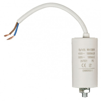Fixapart Condensator - Aanloop - 8.0 μF (Max. 450V, Met kabel) W9-11208N K010809033 - 1