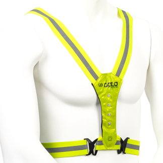 GATO Hardloopvest | GATO (Unisize, led, Batterijen, Neon Geel) KV1567 K170404565 - 2