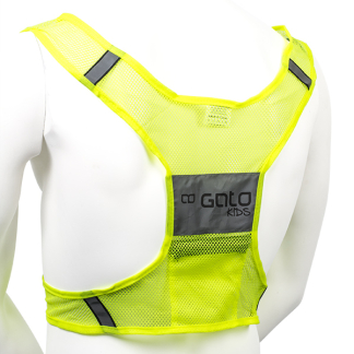 GATO Veiligheidsvest | GATO | Kids x-vest (Maat S, Reflecterend, Neon geel) KV1538 K170404571 - 