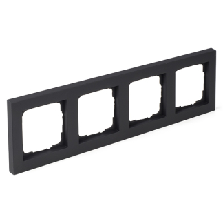 GIRA Afdekraam | Gira | E2 (4-voudig, Zwart) 50234 66.053.26 K180106670