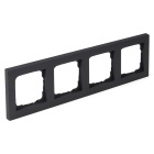 GIRA Afdekraam | Gira | E2 (4-voudig, Zwart) 50234 66.053.26 K180106670 - 1