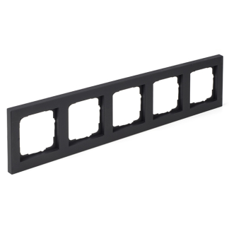 GIRA Afdekraam | Gira | E2 (5-voudig, Zwart) 50235 66.053.28 K180106671