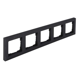 GIRA Afdekraam | Gira | E2 (5-voudig, Zwart) 50235 66.053.28 K180106671 - 2