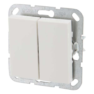 GIRA Serieschakelaar | Gira | S55 (Inbouw, Wit) 50375 5409102 K180105011 - 4