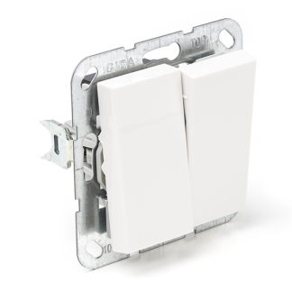 GIRA Serieschakelaar | Gira | S55 (Inbouw, Wit) 66.050.02 66.051.04 K180106598 - 1