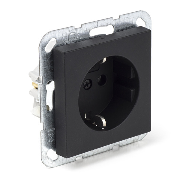 GIRA Stopcontact | Gira | E2 (Inbouw, Randaarde, Zwart) 50201 66.053.42 K180106619 - 1