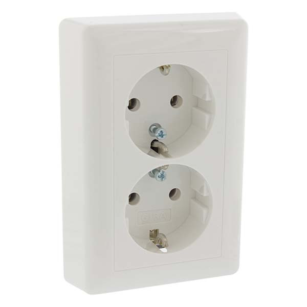 GIRA Stopcontact | Gira | S55 (Inbouw, Randaarde, Wit) 50436 6605150 K180106012 - 3