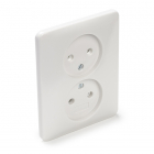 Stopcontact | Gira | S55 (Inbouw, Wit)