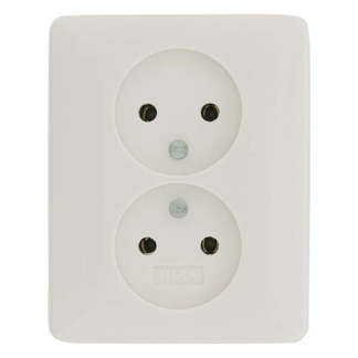 GIRA Stopcontact | Gira | S55 (Inbouw, Wit) 6605149 K180106011 - 2