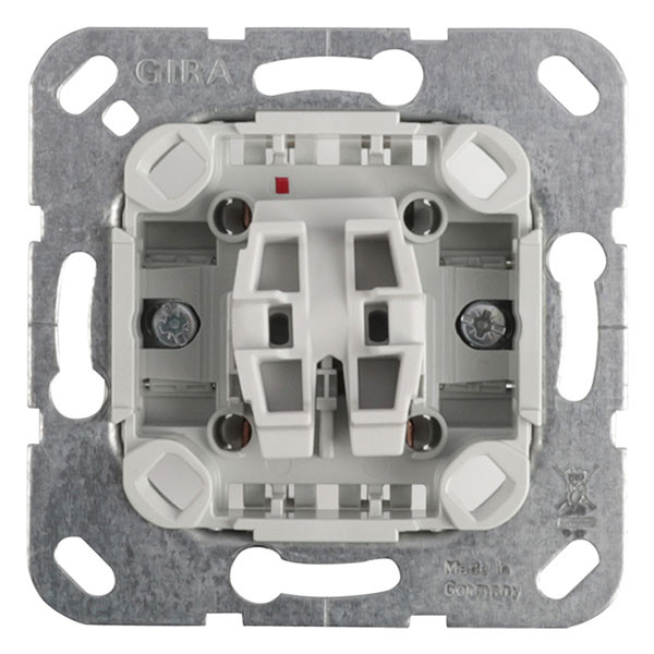 GIRA Wissel/wisselschakelaar | Gira (Basiselement, Inbouw, Wit) 66.150.01 K180107999 - 1