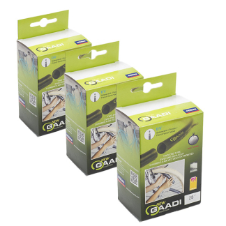 Gaadi Fietsband | Gaadi | Binnenband (3 stuks, 28 inch, 2 uiteinden, Frans 47 mm)  V170404477 - 1