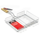 Gardalux BBQ grillrooster | Gardalux (Vierkant, Metaal, Houten handvat) YL7900260 K170103184 - 3