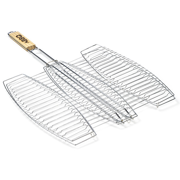 Gardalux BBQ grillrooster | Gardalux (Vis, RVS, Houten handvat, 3 stuks) YL7900210 K170103181 - 1