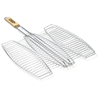 Gardalux BBQ grillrooster | Gardalux (Vis, RVS, Houten handvat, 3 stuks) YL7900210 K170103181 - 1