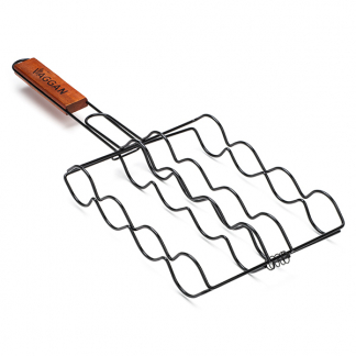 Gardalux BBQ grillrooster | Vaggan (Houten handvat, Zwart) C80900560 K170104736 - 1