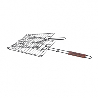 Gardalux BBQ visklem | Vaggan (3 Vissen, Houten handvat) C80900610 K170104742 - 1