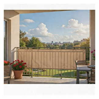 Gardalux Balkonscherm | Gardalux | 445 x 76 cm (Zandkleur) C46215720 K170104937 - 2