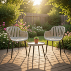 Gardalux Balkonset | Gardalux | 3-delig (Kunststof, UV-bescherming, Beige) LF2000080 K170105917 - 2