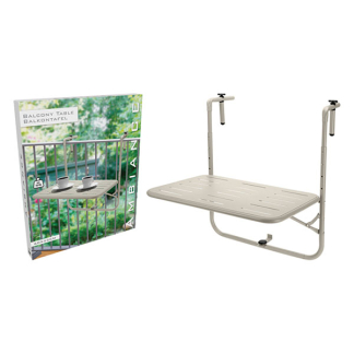 Gardalux Balkontafel | Gardalux | 60 x 43 cm (Inklapbaar, Beige) X99001770 K170105285 - 3