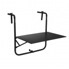 Balkontafel | Gardalux | 60 x 43 cm (Inklapbaar, Mat donker grijs)
