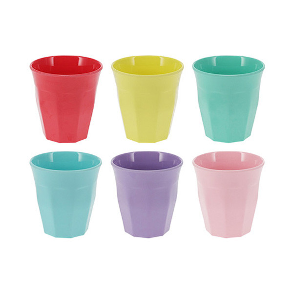 Gardalux Bekers | Gardalux | 400 ml | 6 stuks (Melamine, Verschillende kleuren) 177602650 K170105247 - 1