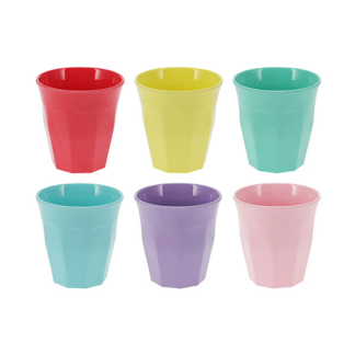 Gardalux Bekers | Gardalux | 400 ml | 6 stuks (Melamine, Verschillende kleuren) 177602650 K170105247 - 1