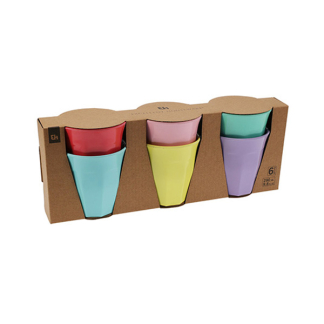 Gardalux Bekers | Gardalux | 400 ml | 6 stuks (Melamine, Verschillende kleuren) 177602650 K170105247 - 2