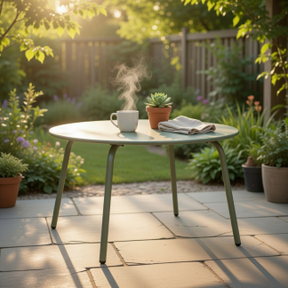 Gardalux Bijzettafel tuin | Gardalux | Rond (Ø 70 x 40 cm, Groen) X99001850 K170105950 - 2