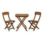 Gardalux Bistroset | Gardalux | 3-delig (Inklapbaar, Acaciahout, Bruin) VM2000060 K170105282 - 1